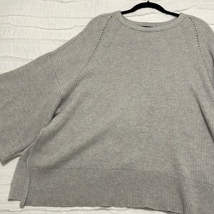 Gray Ann Taylor oversized sweater